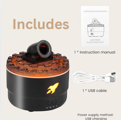 Difusor  de Cañón con Luz Colorida